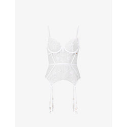 Womens Bluebella Marseille underwired stretch-mesh basque