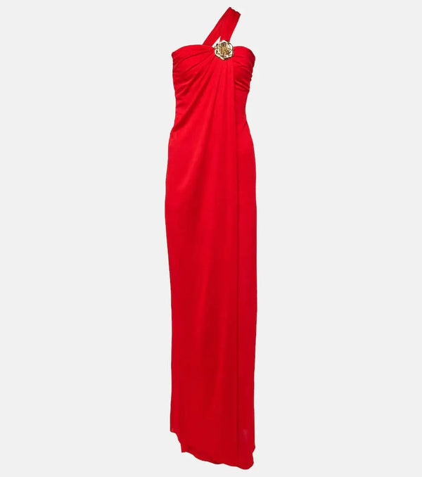 Blumarine Embellished draped gown | LYBSTORE