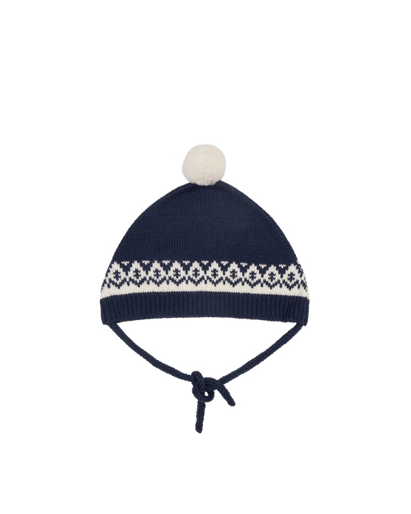 Bode Bobble Beanie Navy