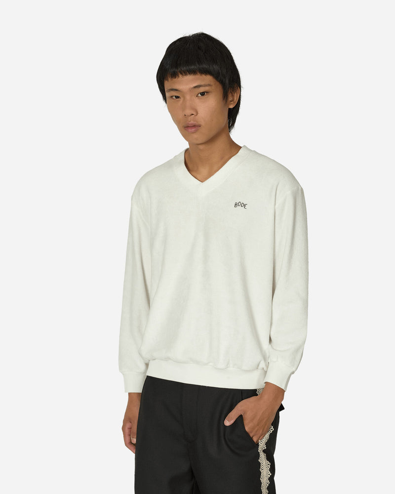 Bode Boston Terry Pullover White