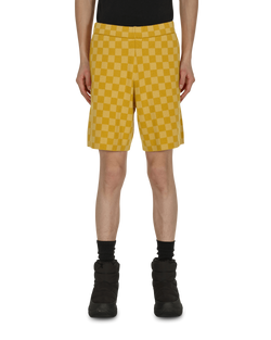 Bode Duotone Checkerboard Shorts Yellow