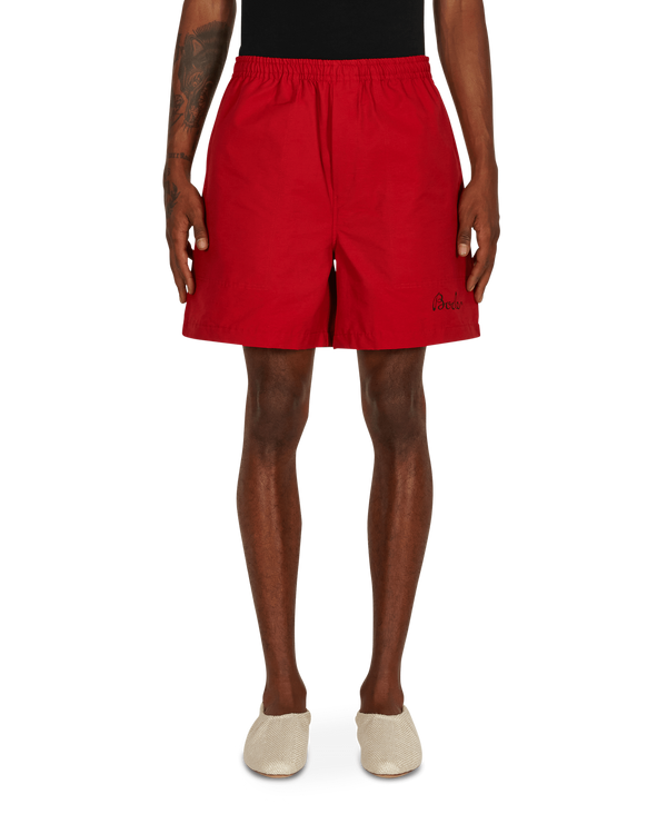 Bode Monarch Rugby Shorts Red