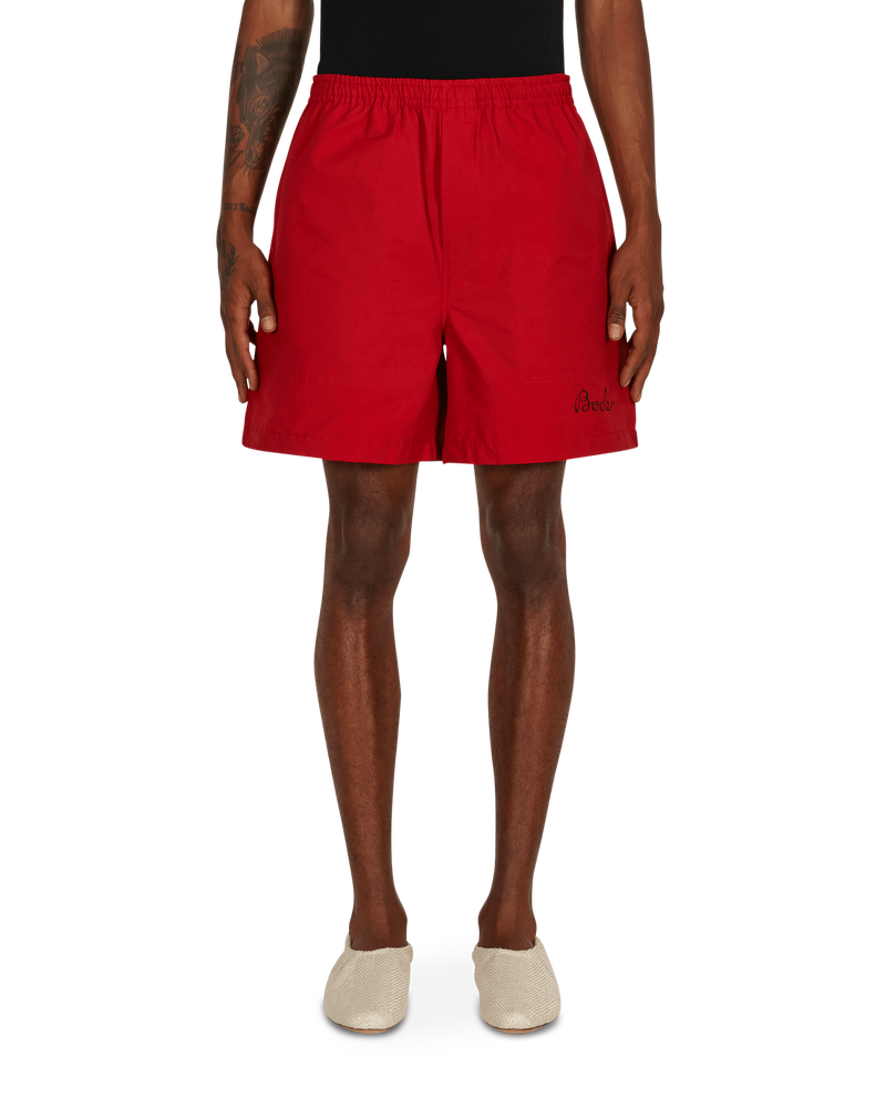 Bode Monarch Rugby Shorts Red