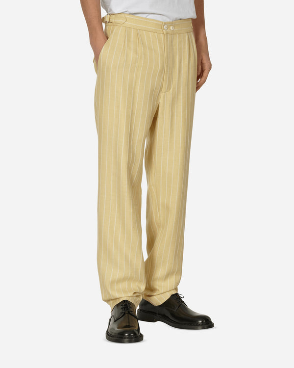 Bode Dennis Stripe Trousers Cream / White