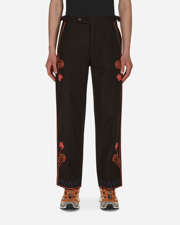 Bode Rancher Embroidered Trousers Brown