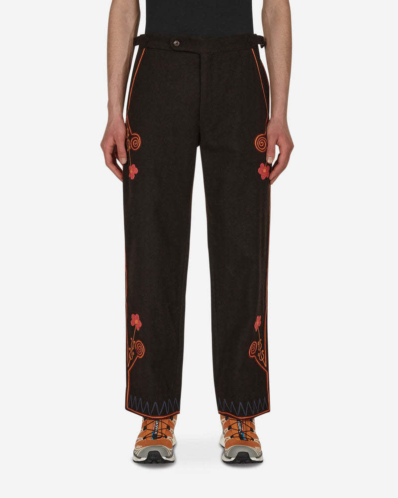 Bode Rancher Embroidered Trousers Brown