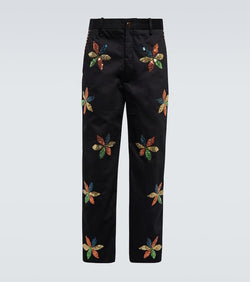 Bode Flower sequined pants