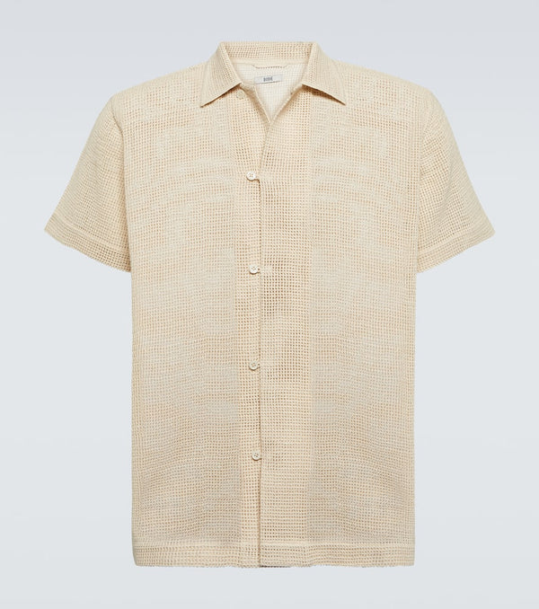 Bode Open Weave cotton shirt