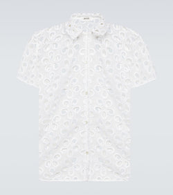 Bode Primrose floral lace shirt