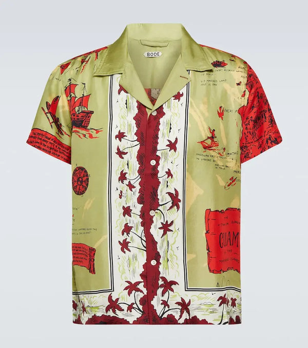 Bode Printed silk shirt | LYBSTORE