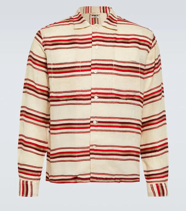 Bode Striped cotton shirt | LYBSTORE