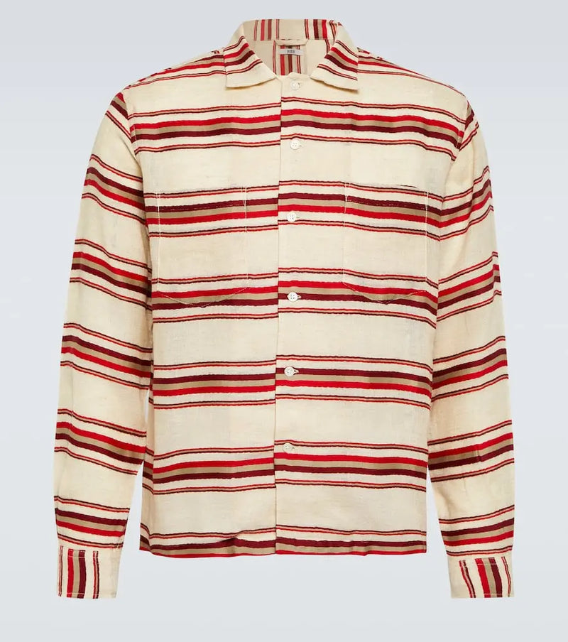 Bode Striped cotton shirt | LYBSTORE