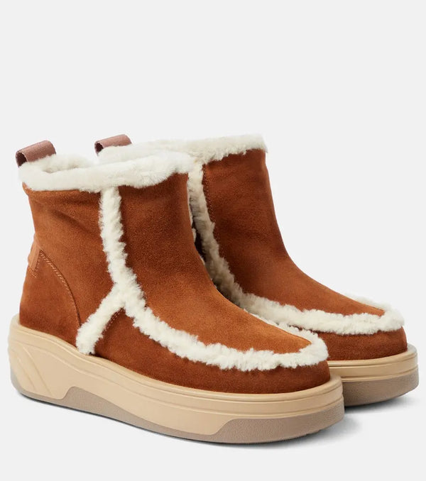 Bogner Astana shearling-trimmed ankle boots | LYBSTORE