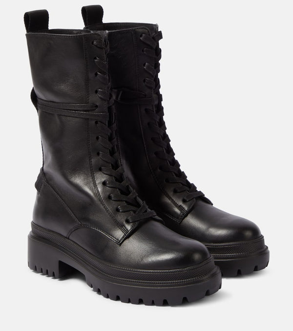 Bogner Chesa Alpina leather combat boots