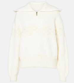 Bogner Elana jacquard wool-blend half-zip sweater | LYBSTORE