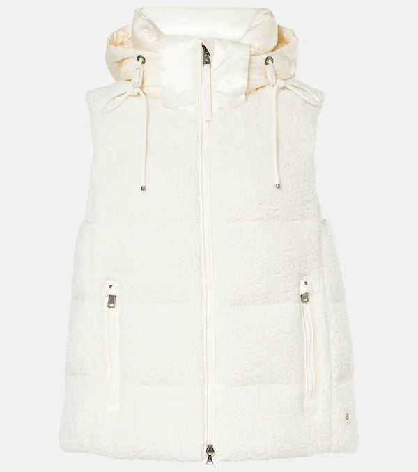 Bogner Falka teddy wool-blend down vest | LYBSTORE