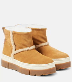 Bogner Shearling-lined suede ankle boots | LYBSTORE