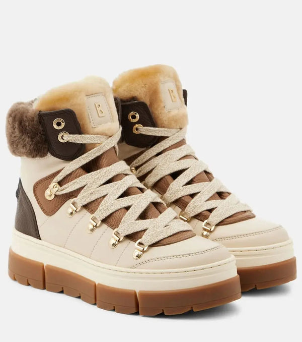 Bogner Vaduz shearling-lined leather ankle boots | LYBSTORE