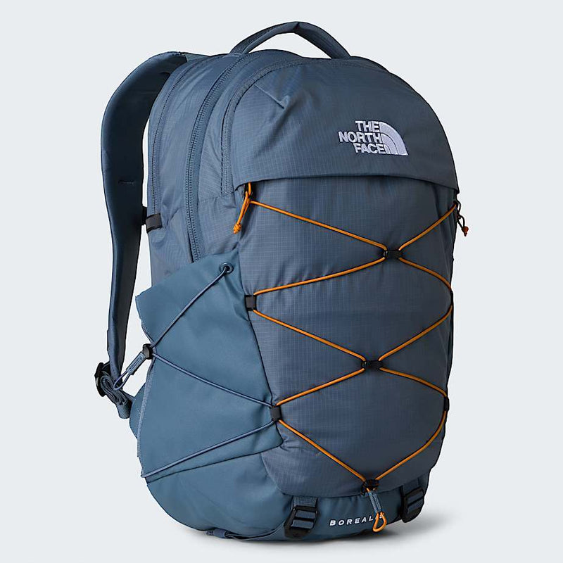 The North Face Borealis Backpack Granite Grey dust Orange