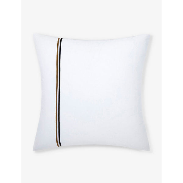 Boss Blinea stripe-print cotton pillowcase 65cm x 65cm