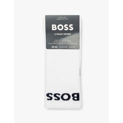 Boss Branded pack of two cotton-blend socks