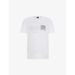 Boss Logo-print slim-fit cotton T-shirt