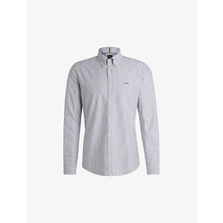 Boss Slim-fit button-down Oxford-cotton shirt