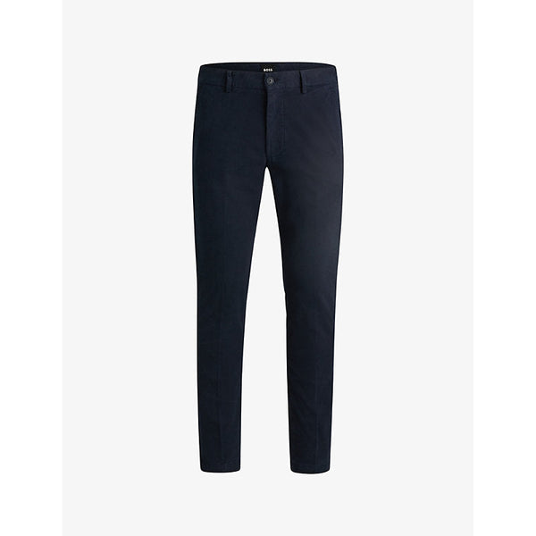  Boss Slim-fit mid-rise stretch-cotton chinos