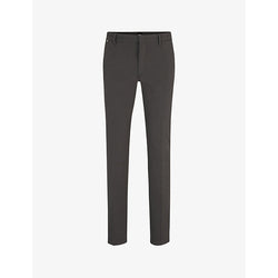 Mens Boss Slim-fit straight-leg stretch cotton-blend trousers