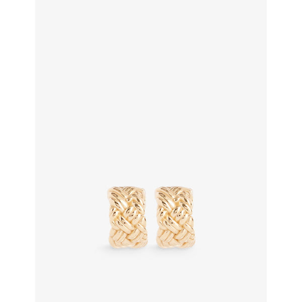 Womens Bottega Veneta Chain 18ct yellow gold-plated 925 sterling silver earrings