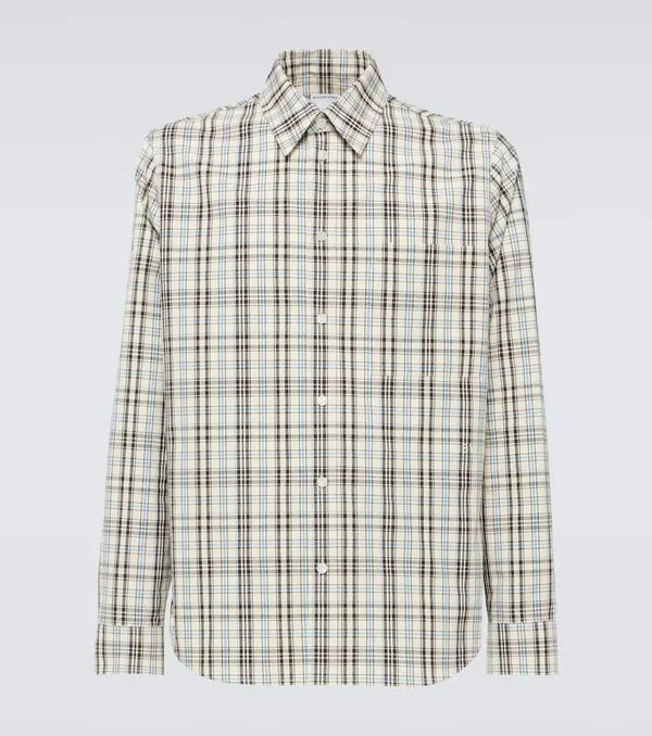 Bottega Veneta Checked cotton shirt | LYBSTORE