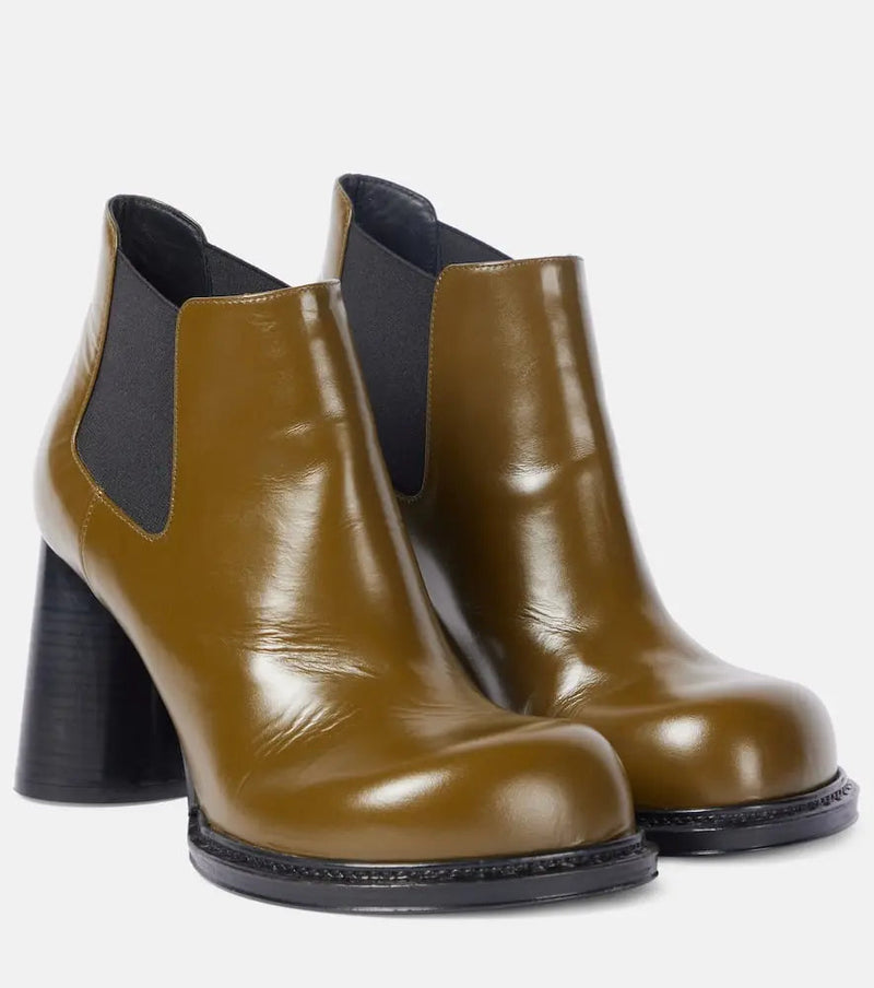 Bottega Veneta Cliff leather ankle boots | LYBSTORE