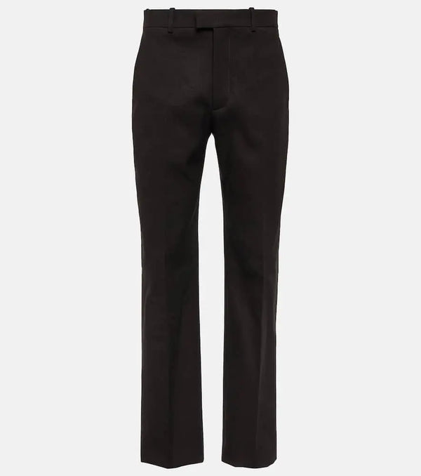 Bottega Veneta Cotton-blend straight pants | LYBSTORE