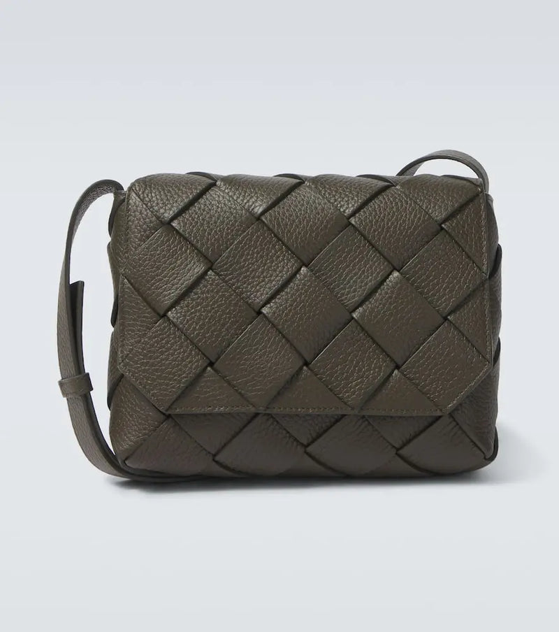 Bottega Veneta Diago Intreccio leather crossbody bag