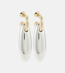 Bottega Veneta Ellipse Large 18kt gold-plated sterling silver earrings