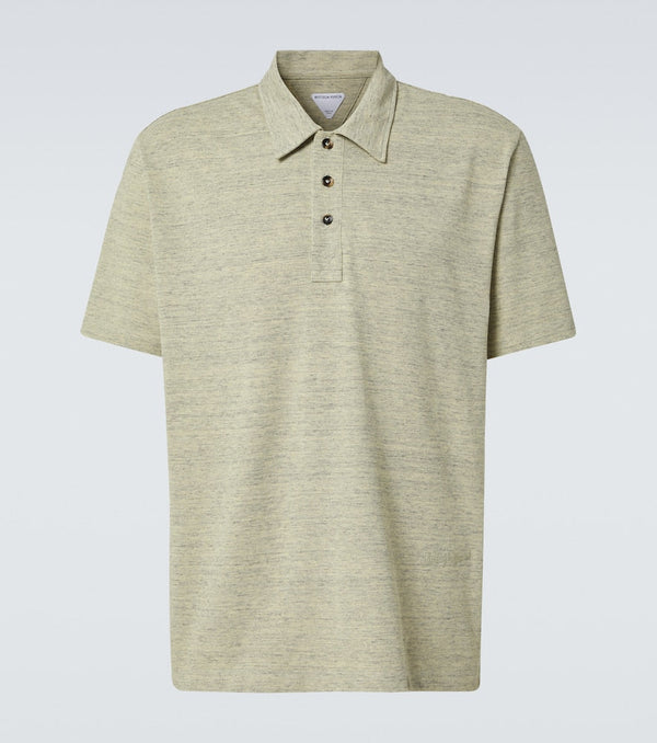 Bottega Veneta Embroidered cotton piqué polo shirt