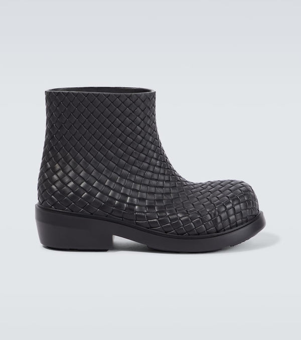 Bottega Veneta Fireman Intreccio ankle boots