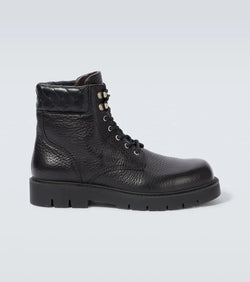 Bottega Veneta Haddock leather lace-up boots