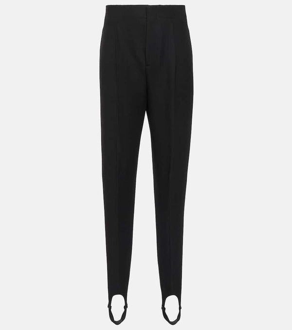 Bottega Veneta High-rise cotton-blend stirrup pants