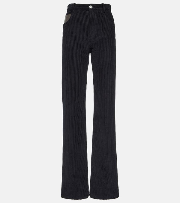 Bottega Veneta High-rise cotton corduroy straight pants