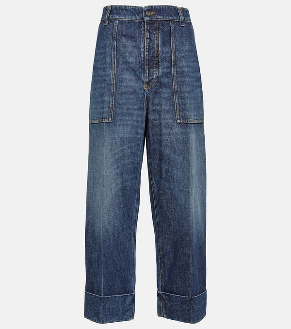 Bottega Veneta High-rise wide-leg jeans | LYBSTORE