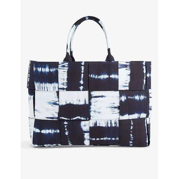 Bottega Veneta Intrecciato large tie-dye cotton tote | LYBSTORE