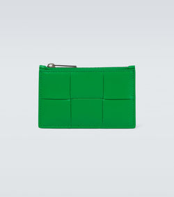 Bottega Veneta Intrecciato leather cardholder