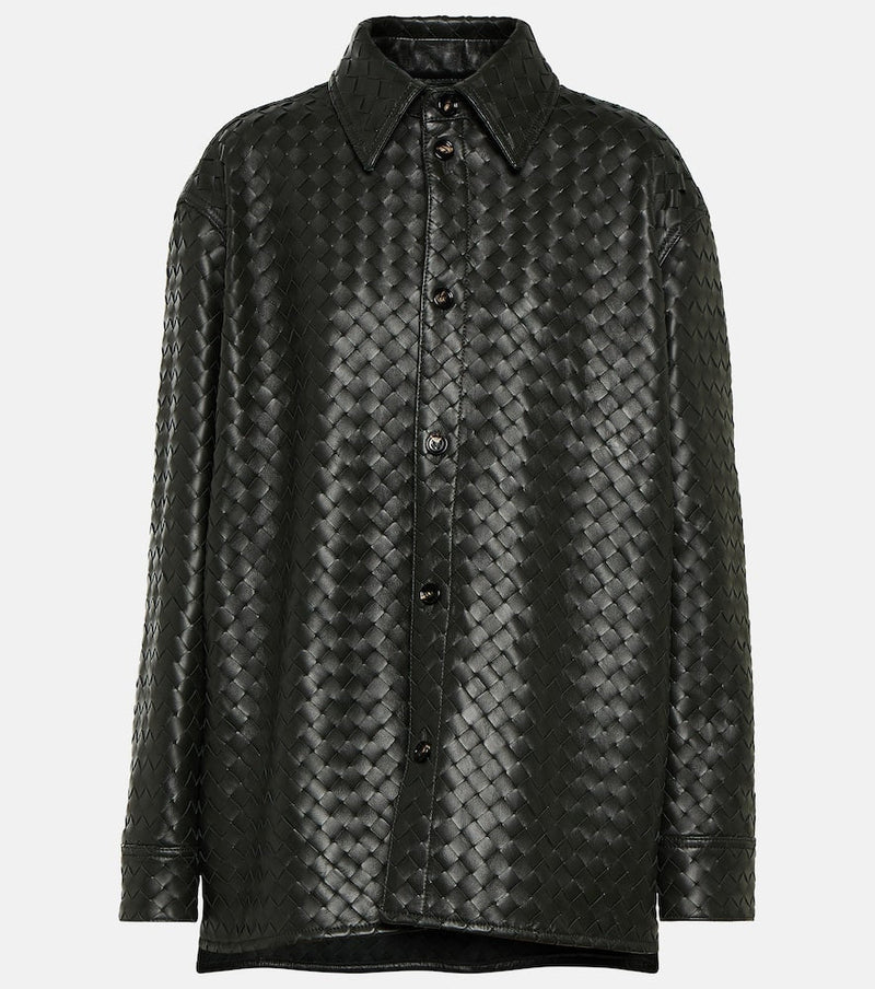 Bottega Veneta Intrecciato leather shirt