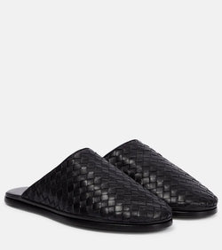 Bottega Veneta Intrecciato leather slippers | LYBSTORE