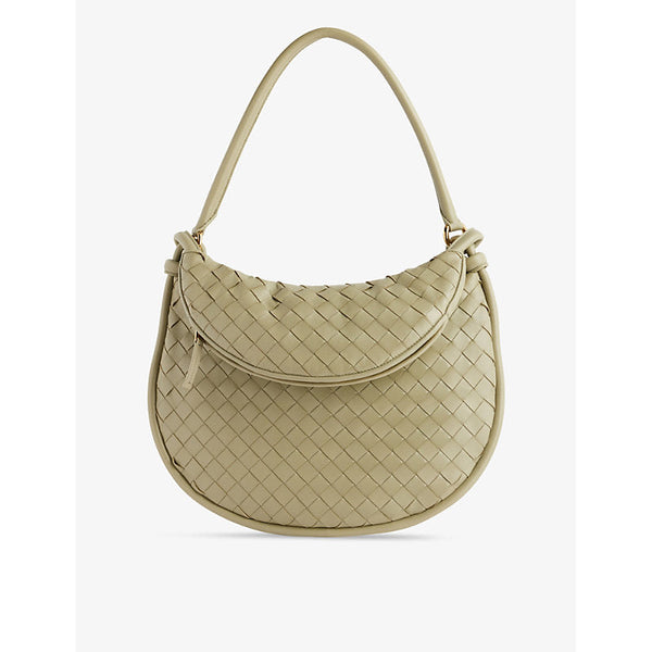 Bottega Veneta Intrecciato-weave small leather shoulder bag | LYBSTORE