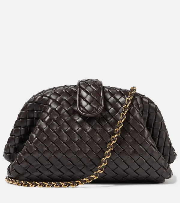 Bottega Veneta Lauren 1980 Mini Intrecciato leather clutch | LYBSTORE