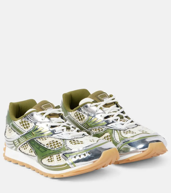 Bottega Veneta Orbit metallic sneakers | LYBSTORE