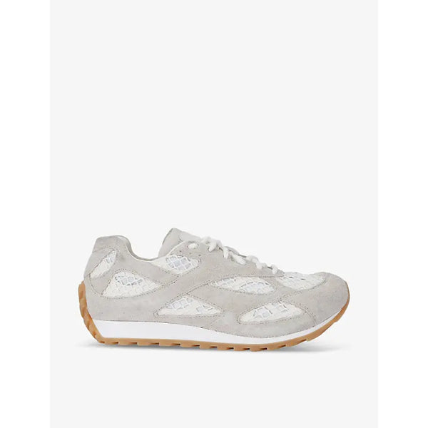 Bottega Veneta Orbit tonal-panel net-covered low-top trainers