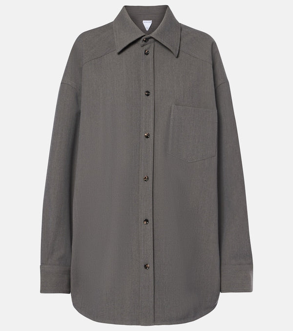 Bottega Veneta Oversized wool-blend shirt